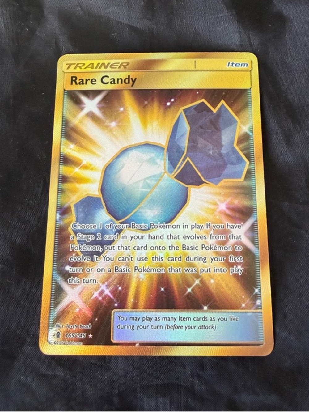 Rare Candy 165/145 Pokemon Guardians Rising Sun & Moon Secret Rare Card NM O/C